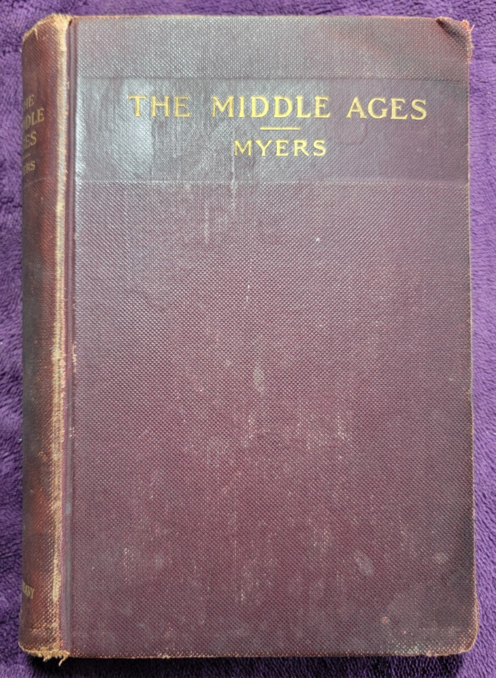 1902 Medieval & Modern History Vol I Myers ~ Ginn & Co Antique HC racial theory