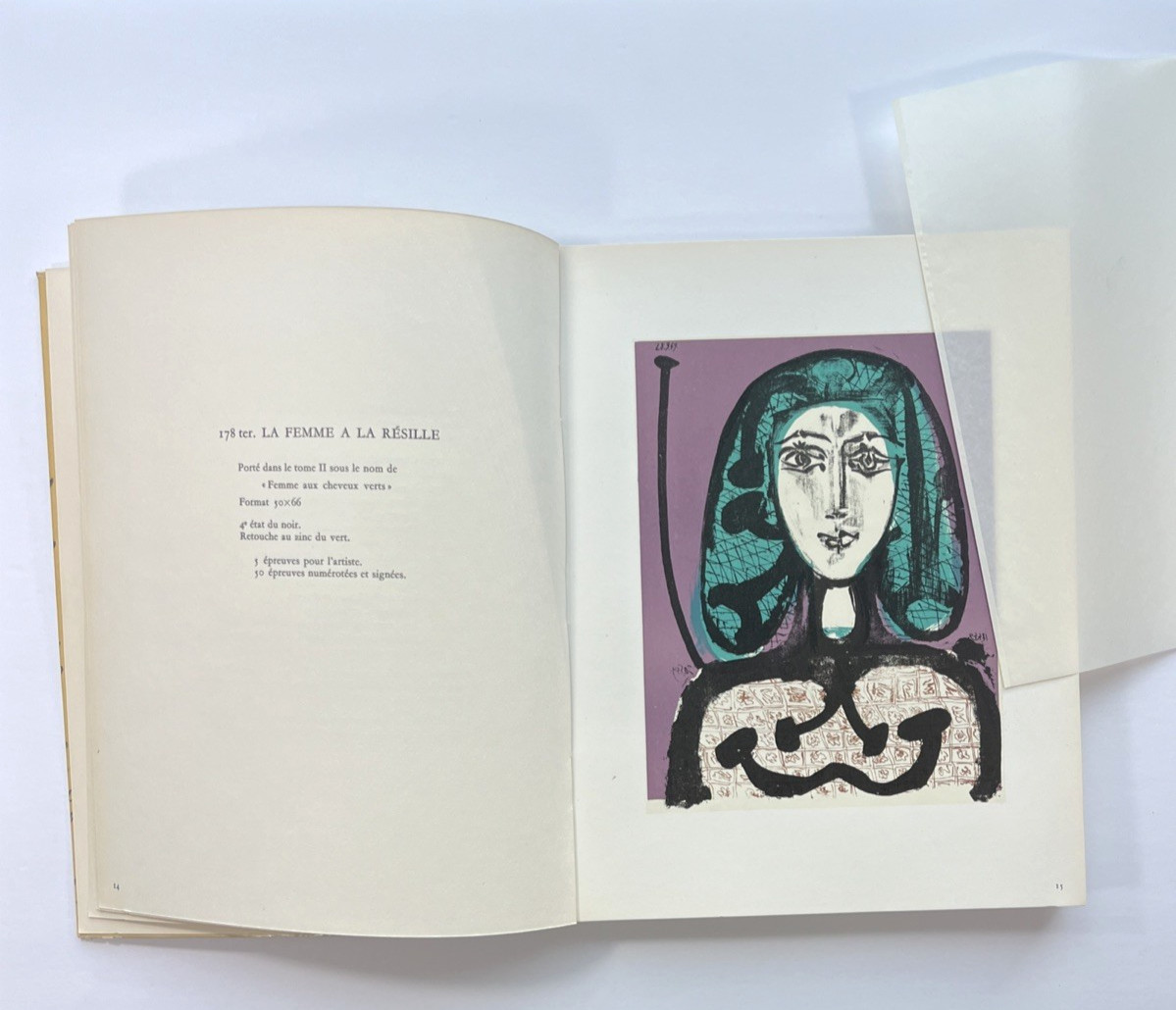 Pablo Picasso Lithographe III, 1949-1956 Fernand Mourlot 1956 Original Glassine