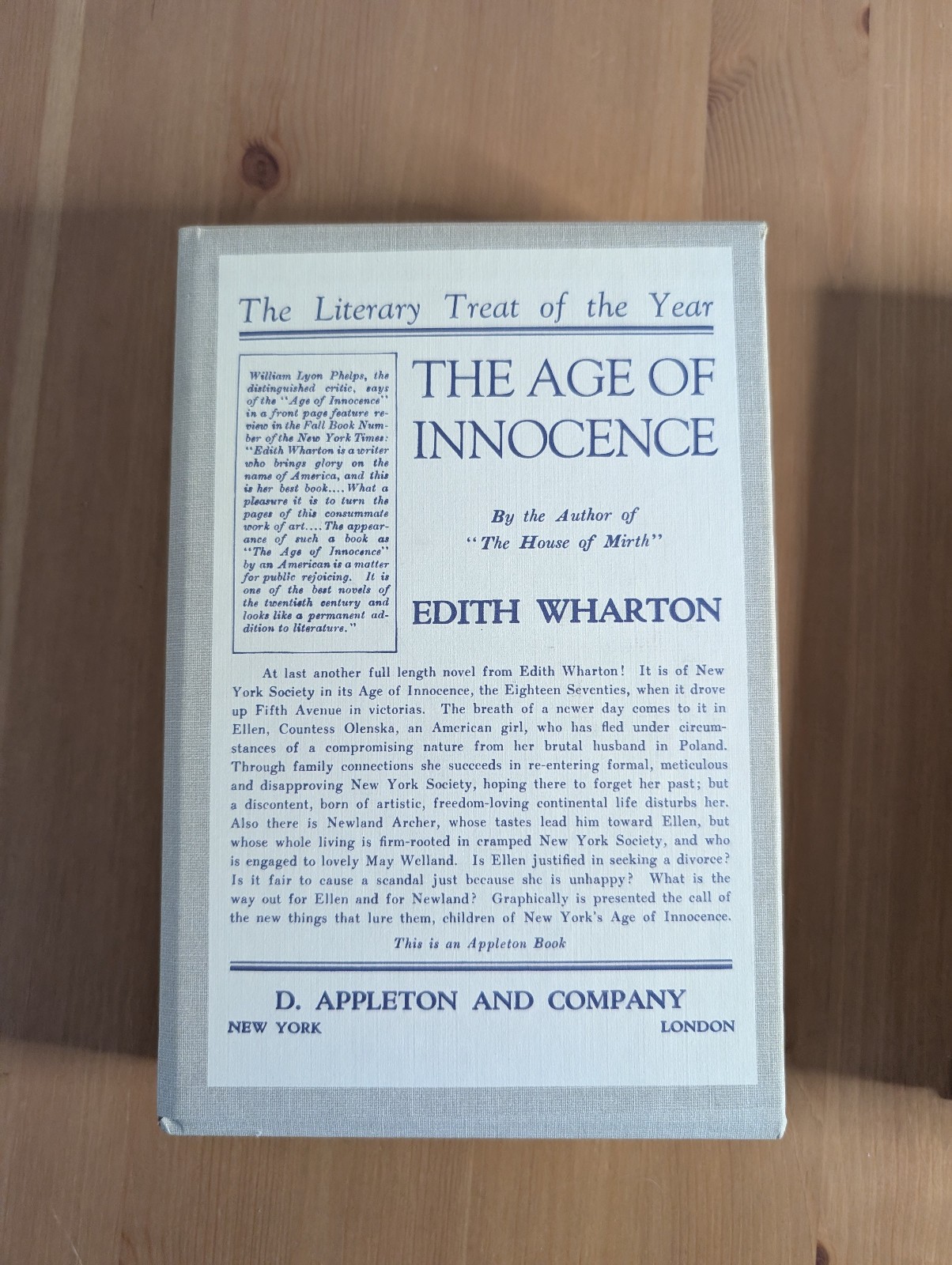 The Age of Innocence Edith Wharton First Edition Library FEL