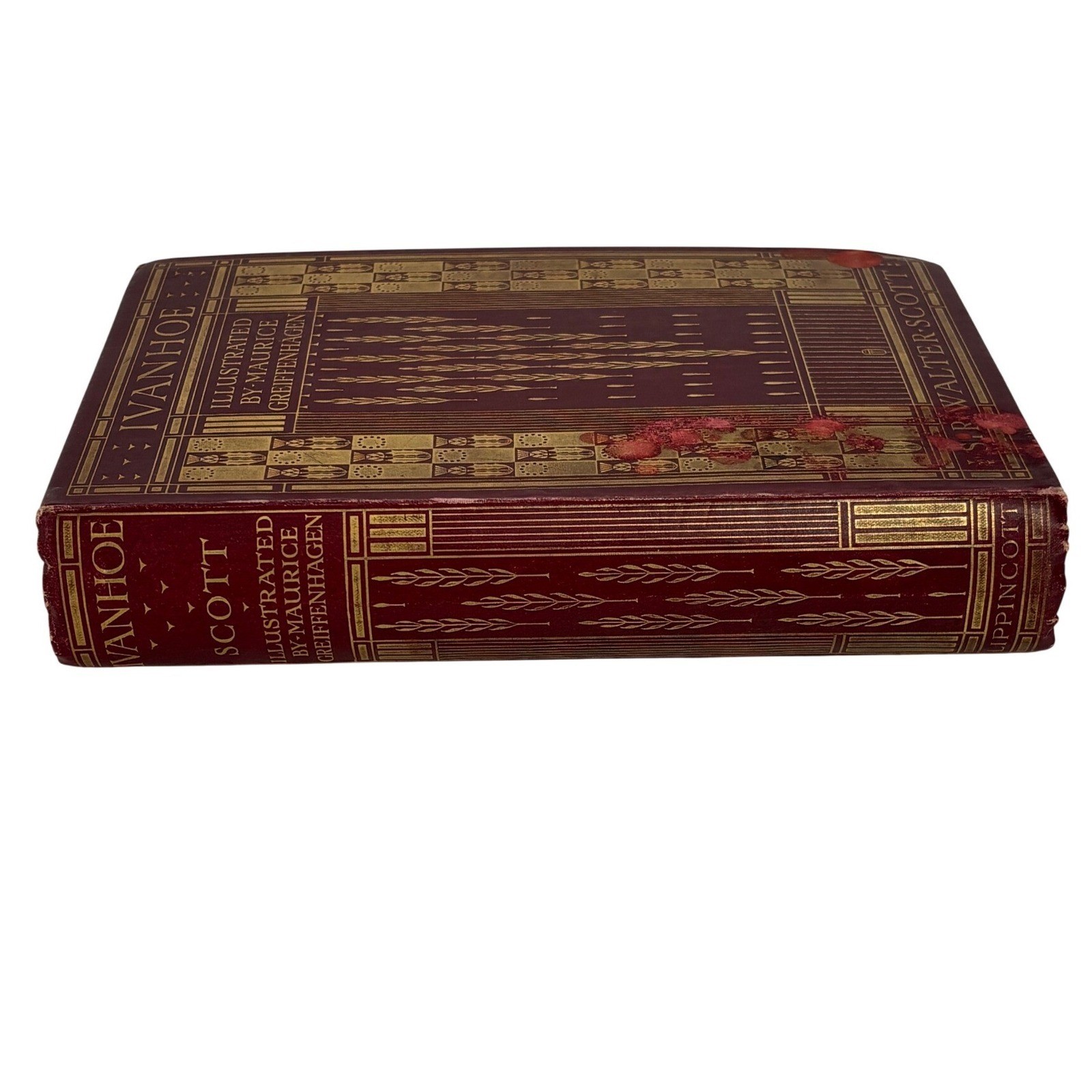 Antique Ivanhoe Sir Scott Maurice Greiffenhagen Illustrated Lippincott 1916