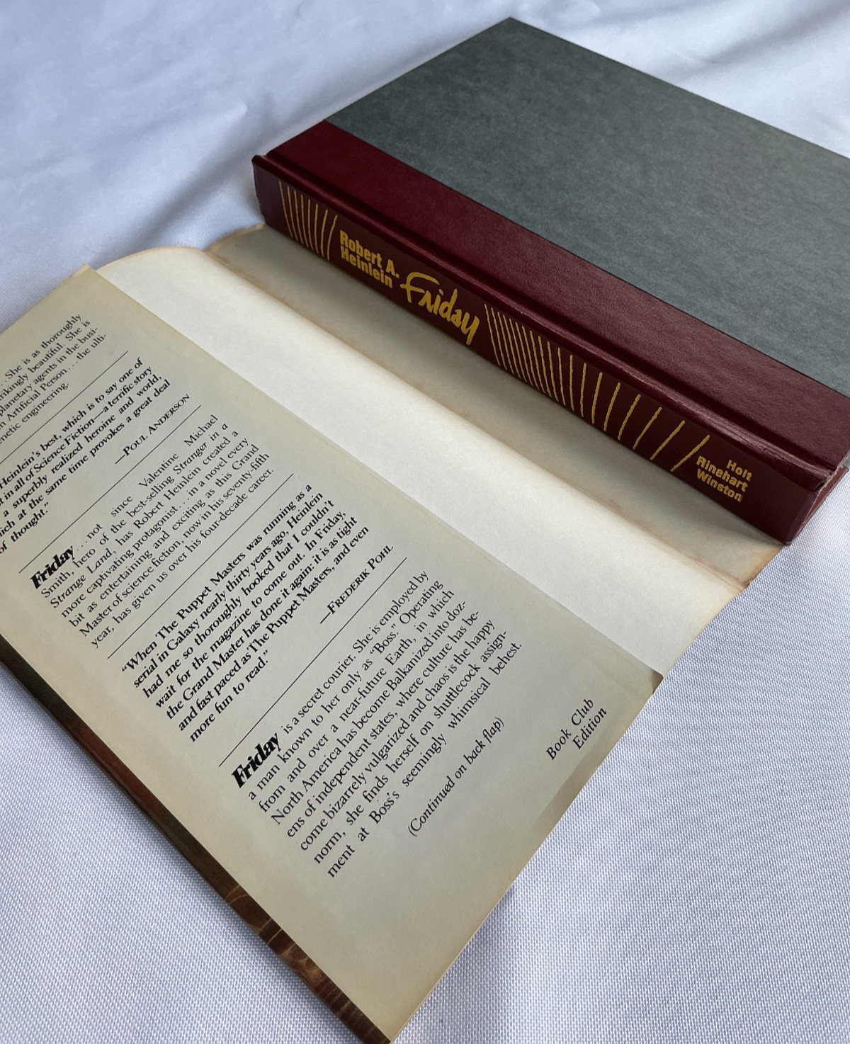 Friday Robert A Heinlein HC DJ BCE Science Fiction