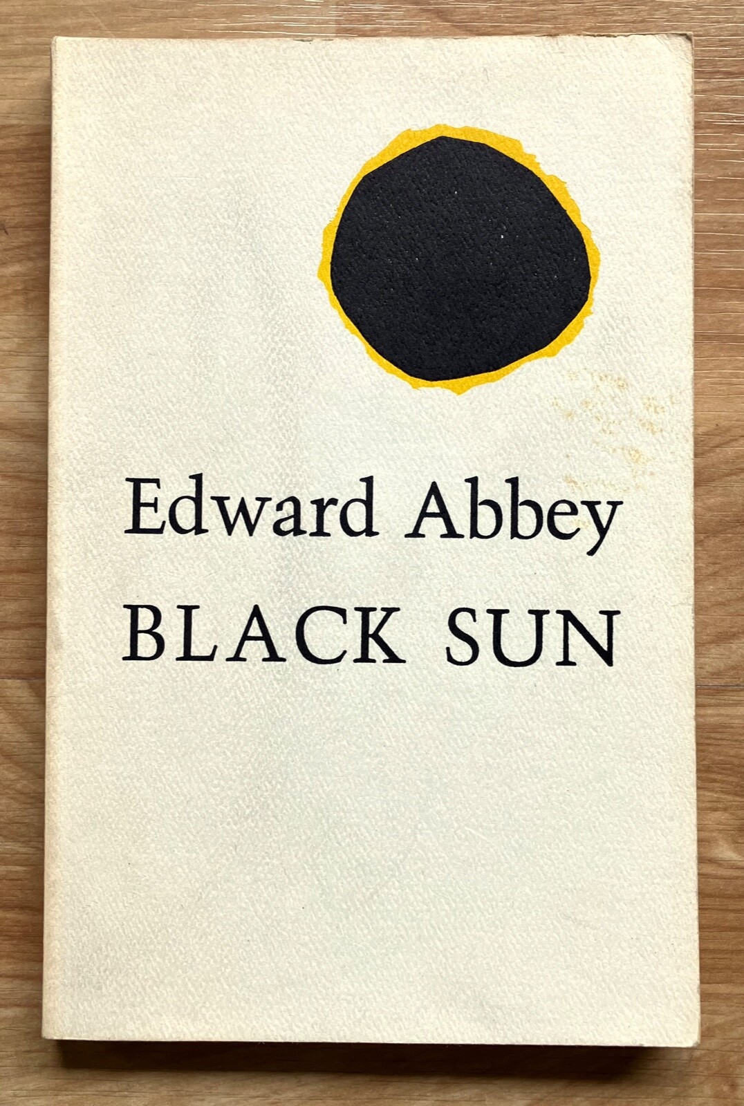 Edward Abbey BLACK SUN 1981 Trade Paperback Capra Press VG