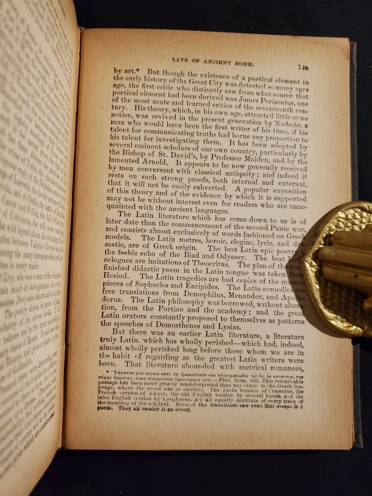 The Poetical Works Of Lord Macaulay – 2nd American Edition Hardcover Book