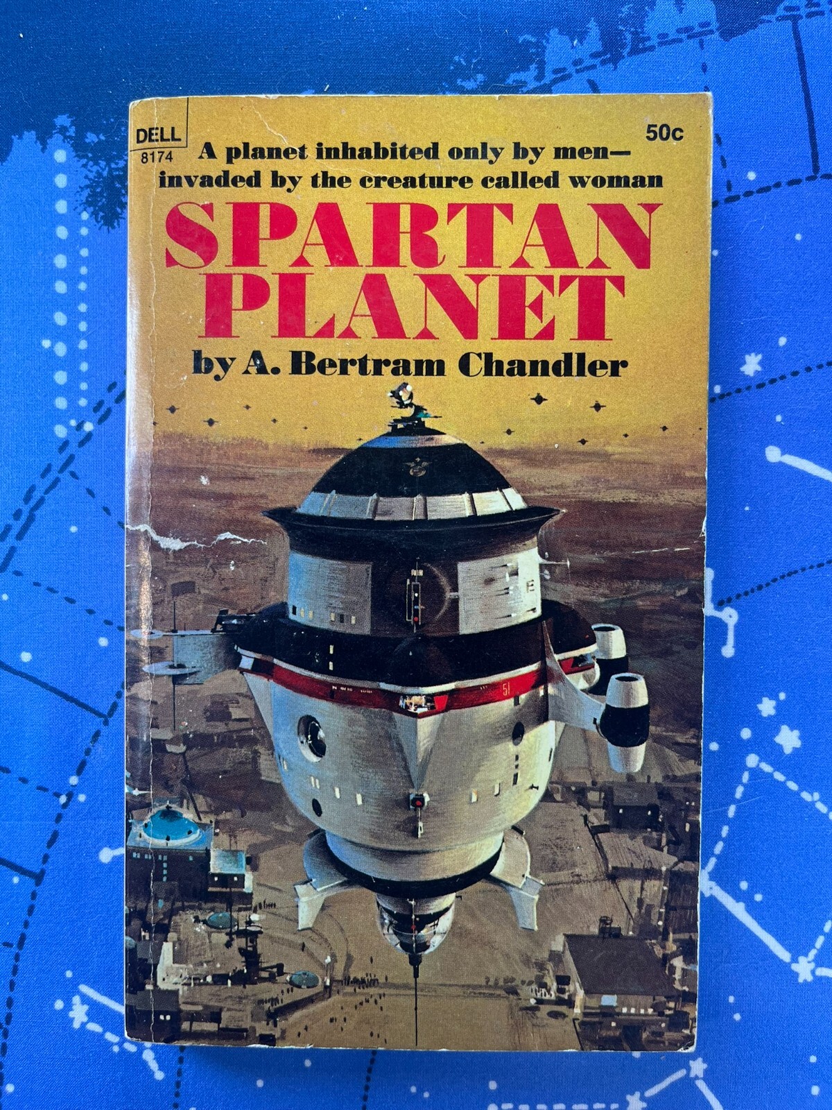Spartan Planet- A. Bertram Chandler 1969 Dell 1st Edition 1st Printing