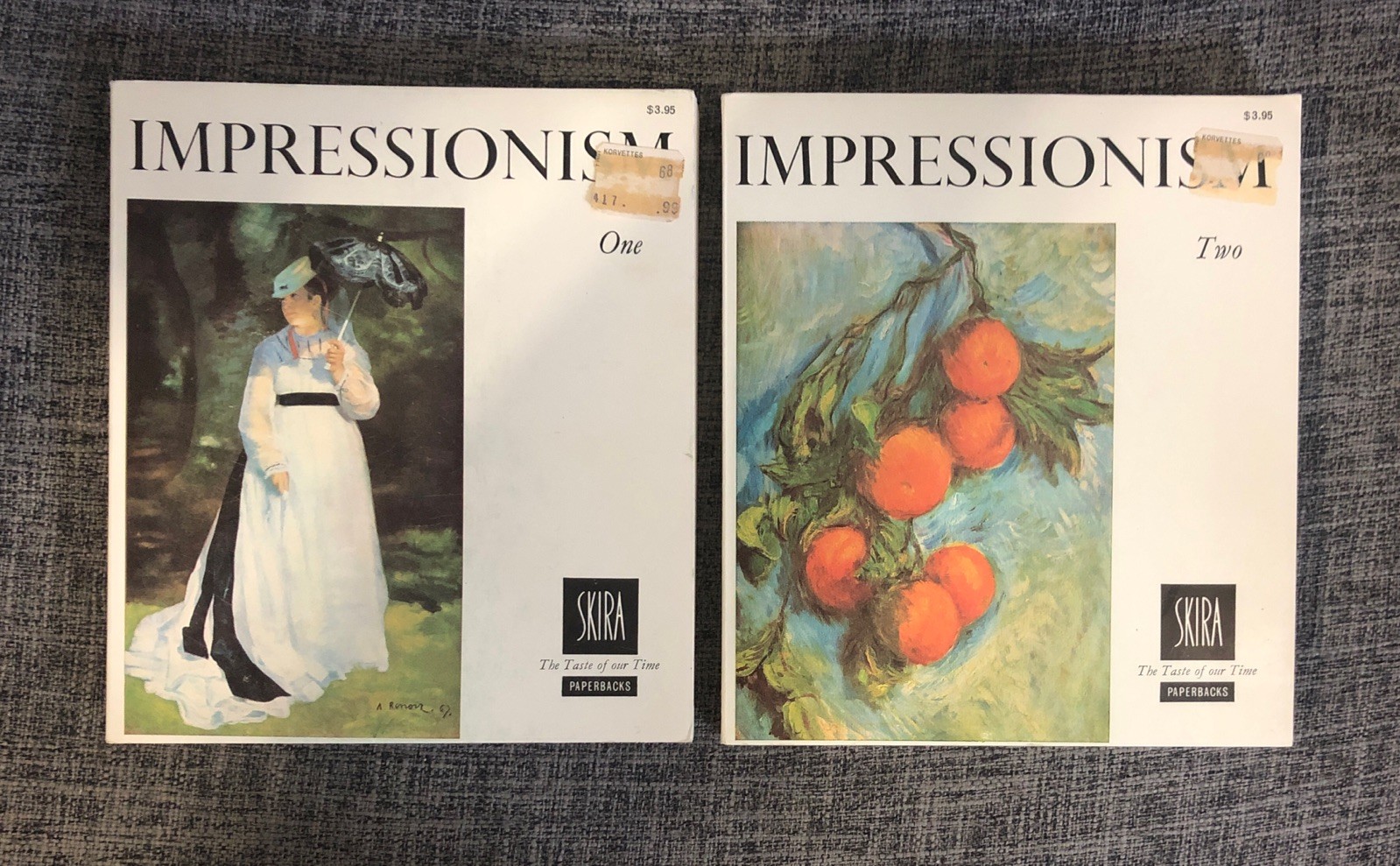 The Taste Of Our Time Impressionism One & Two Skira Paperbacks 1969