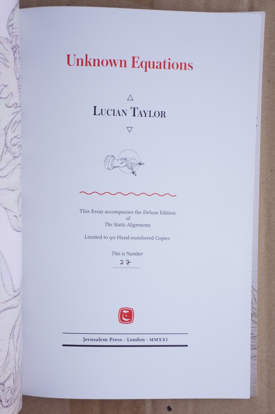 The Static Alignments: Austin Osman Spare – Jerusalem Press, 2021 – LE, Signed