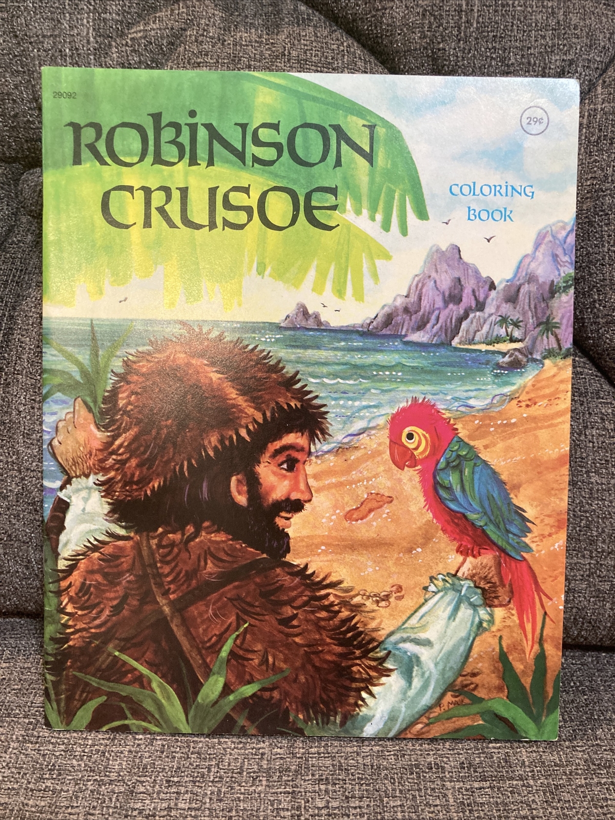 Robinson Crusoe Vintage Coloring Book Modern Promotions Publishers