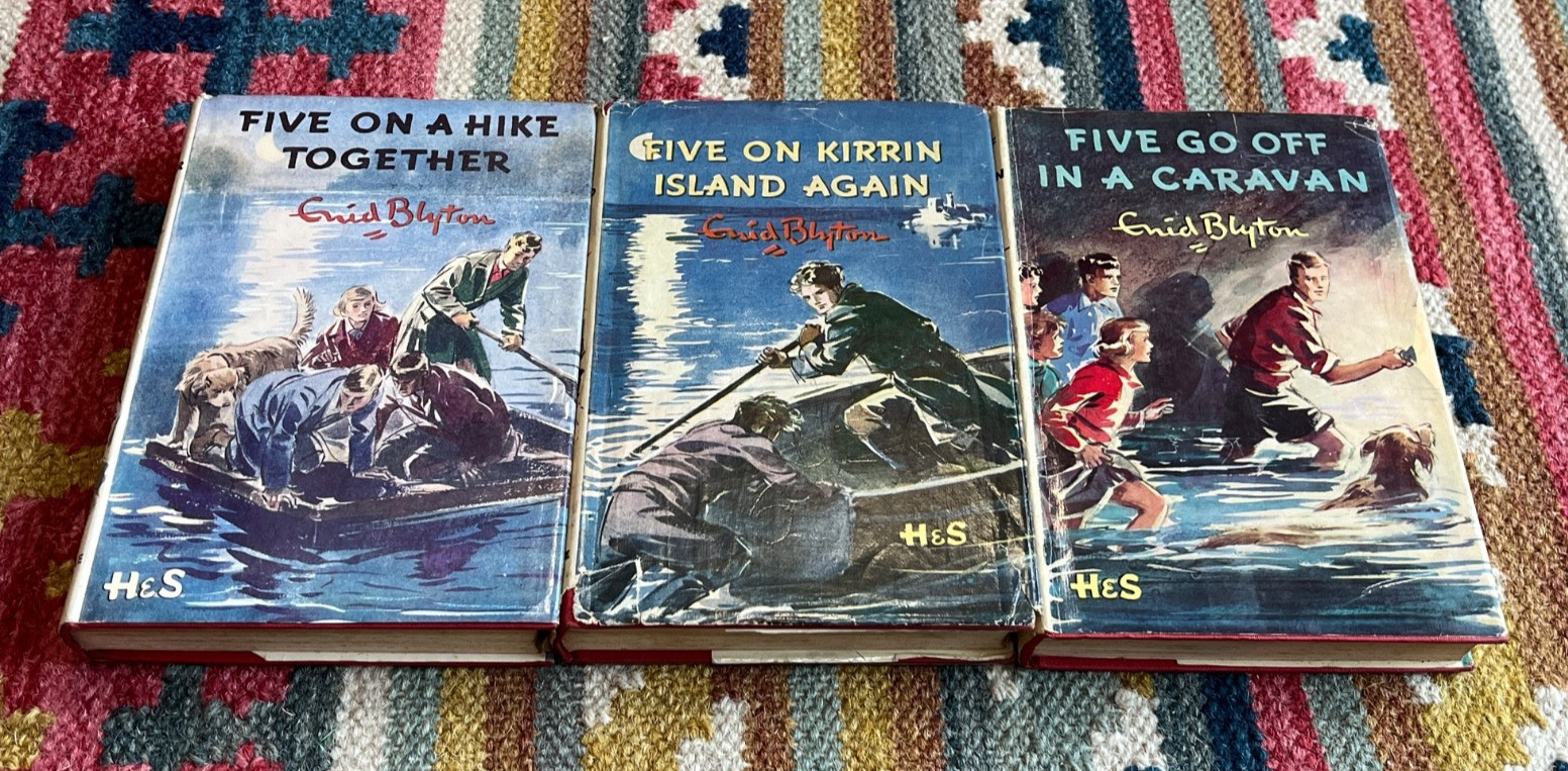 JOB LOT 3 VINTAGE 1955~1957 ENID BLYTON FAMOUS FIVE BOOKS HB IN DUST JACKETS