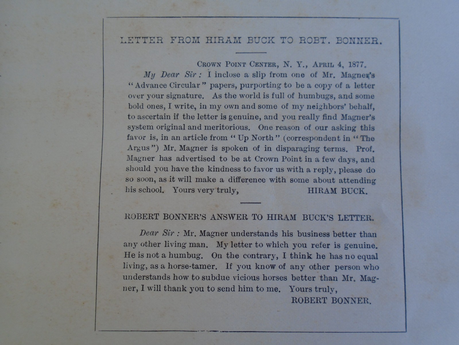 Taming and Educating Horses by D. Magner, 1877, 1112 Pages, 4 1/2 lbs!