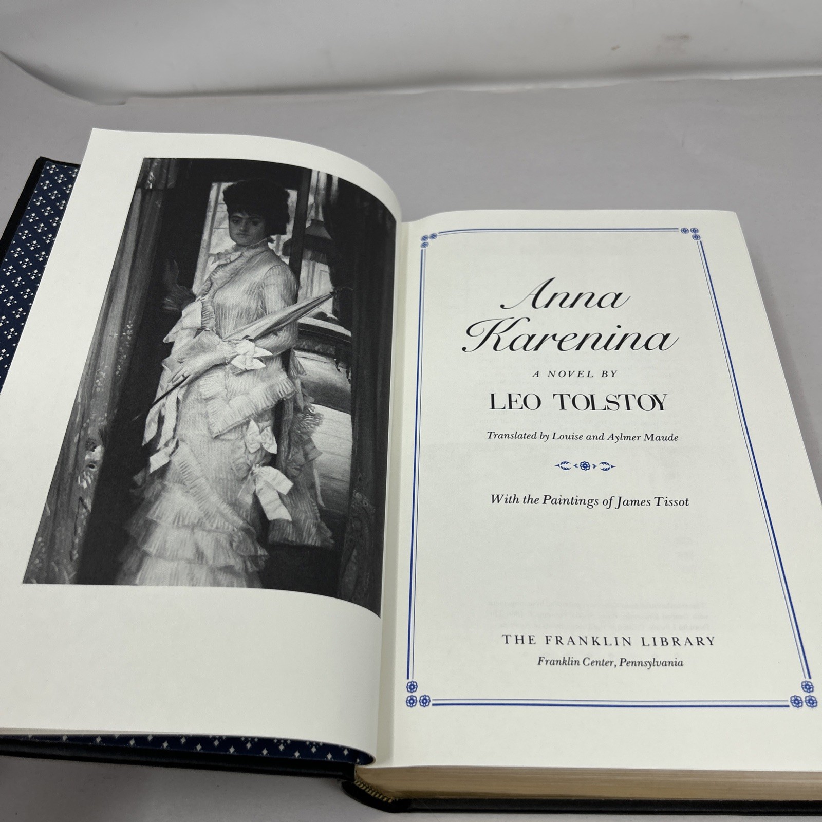 Anna Karenina – Leo Tolstoy – The Franklin Library – 1980 Edition