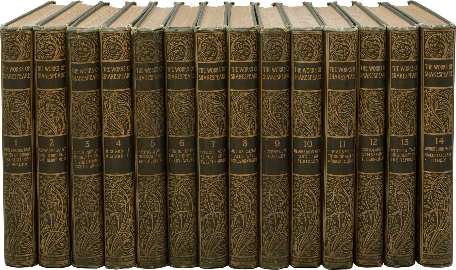 THE WORKS OF WILLIAM SHAKESPEARE 14 volumes 1907 #171122
