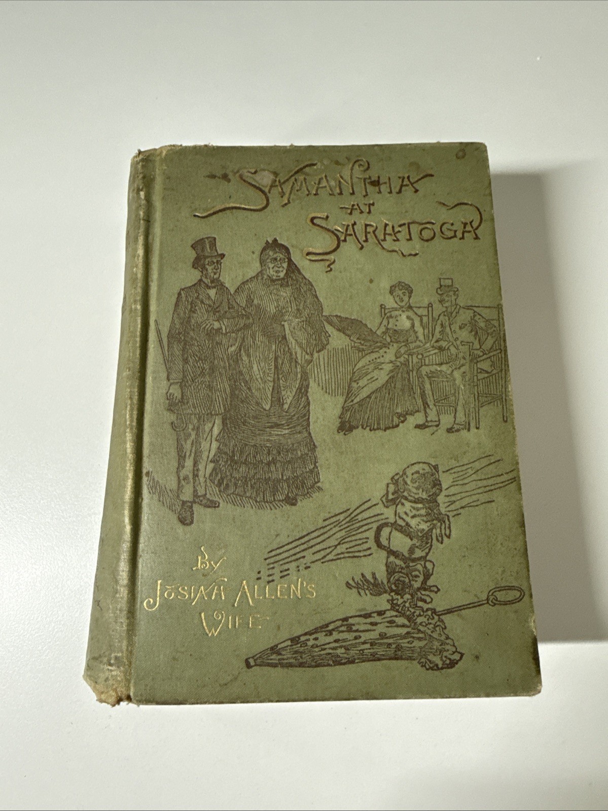Samantha At Saratoga By Josiah Allen’s Wife 1887 Illustrated Hardcover