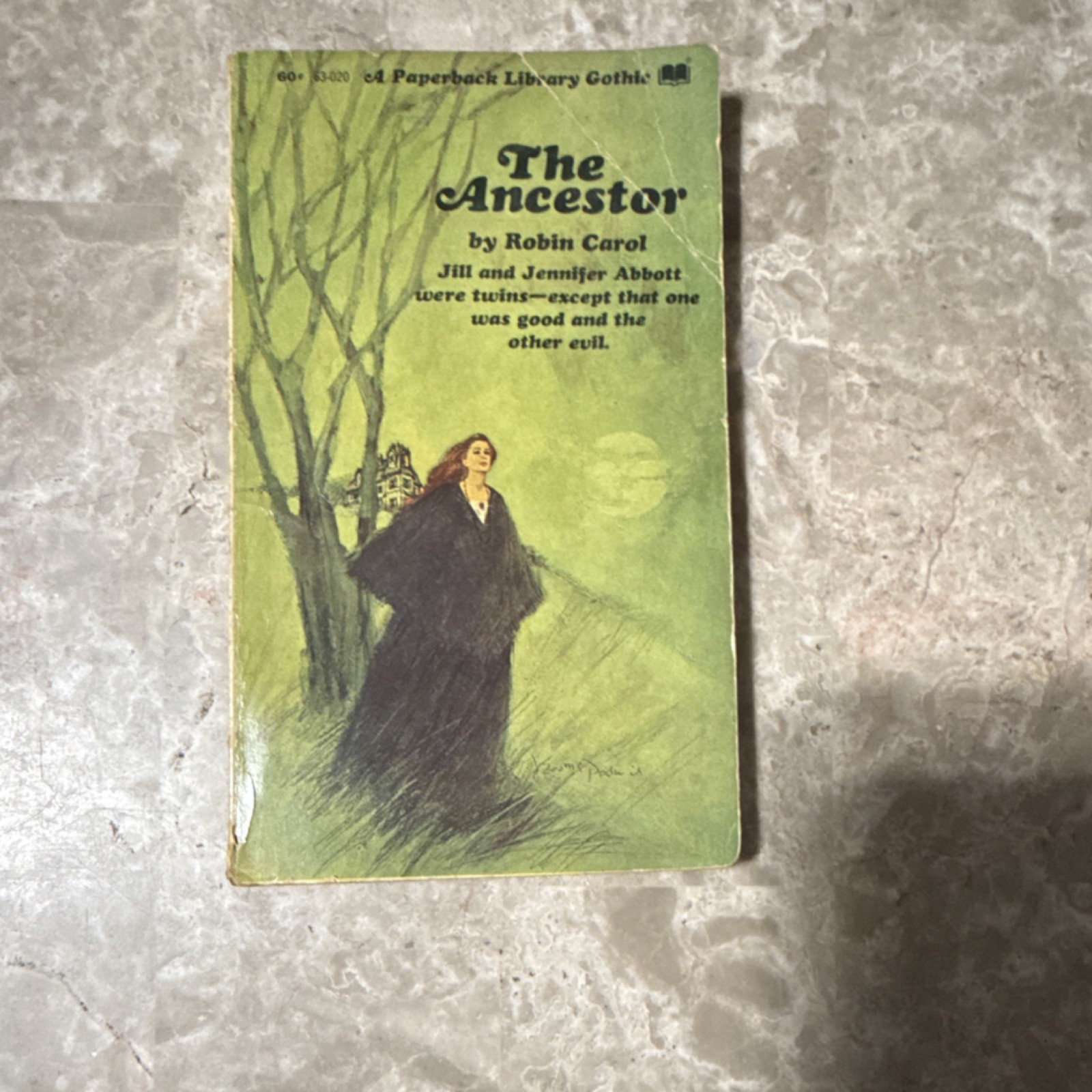 Robin Carol The Ancestor Paperback Library 1968 Gothic Mystery Witchcraft 1st Ed