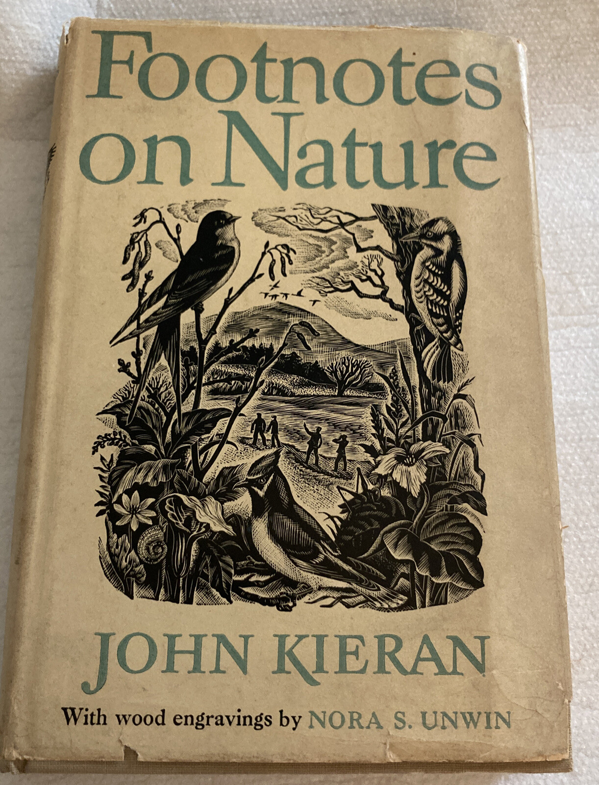 FOOTNOTES ON NATURE by John Kieran Illustrated By Nora S Unwin? Hardcover VTG