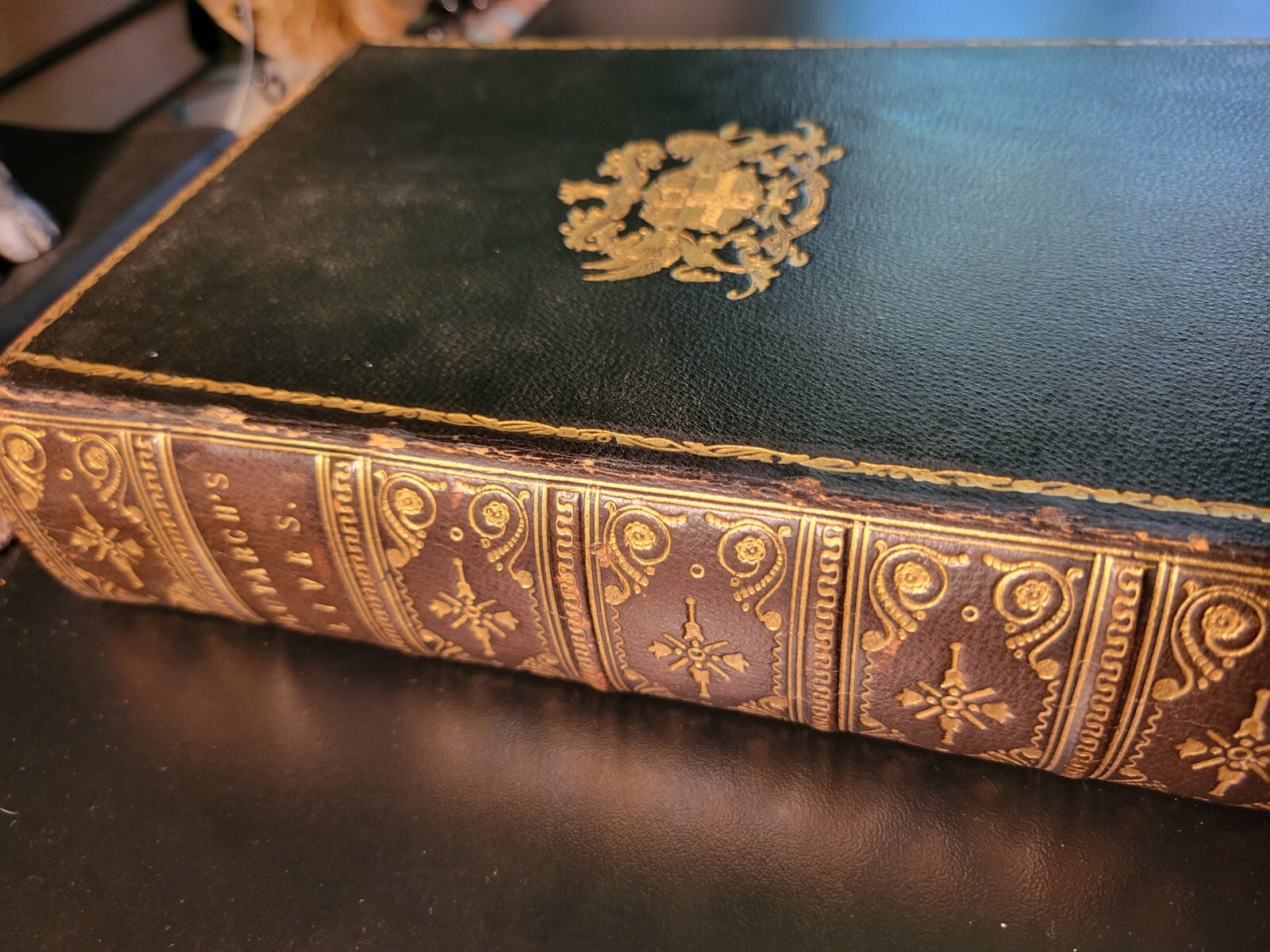 Plutarch’s Lives 1876 FINE BINDING – UNIQUELY Presented by London Law Society