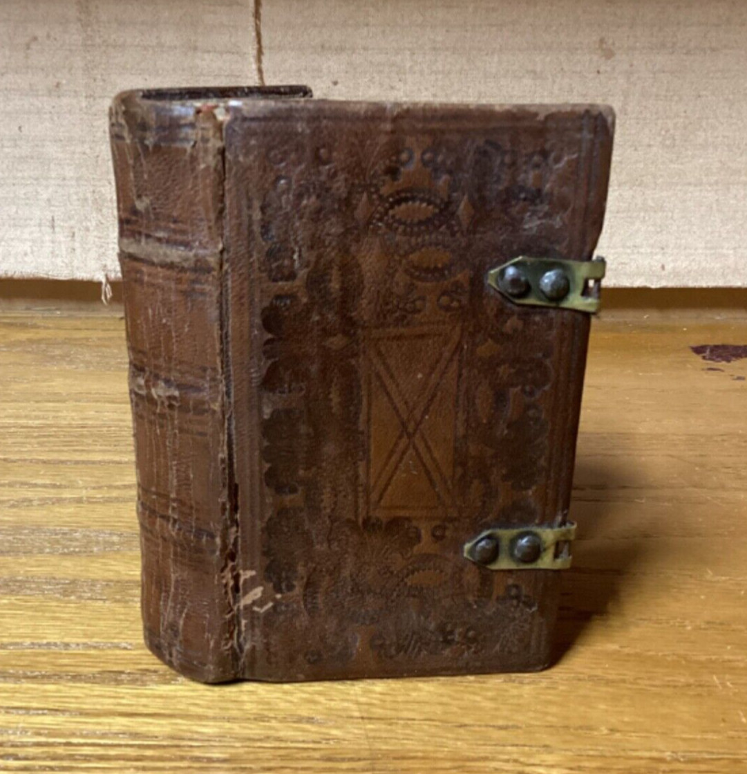 18th Century Reformed Pietist Prayer Book In German Fine Binding AS IS See Below