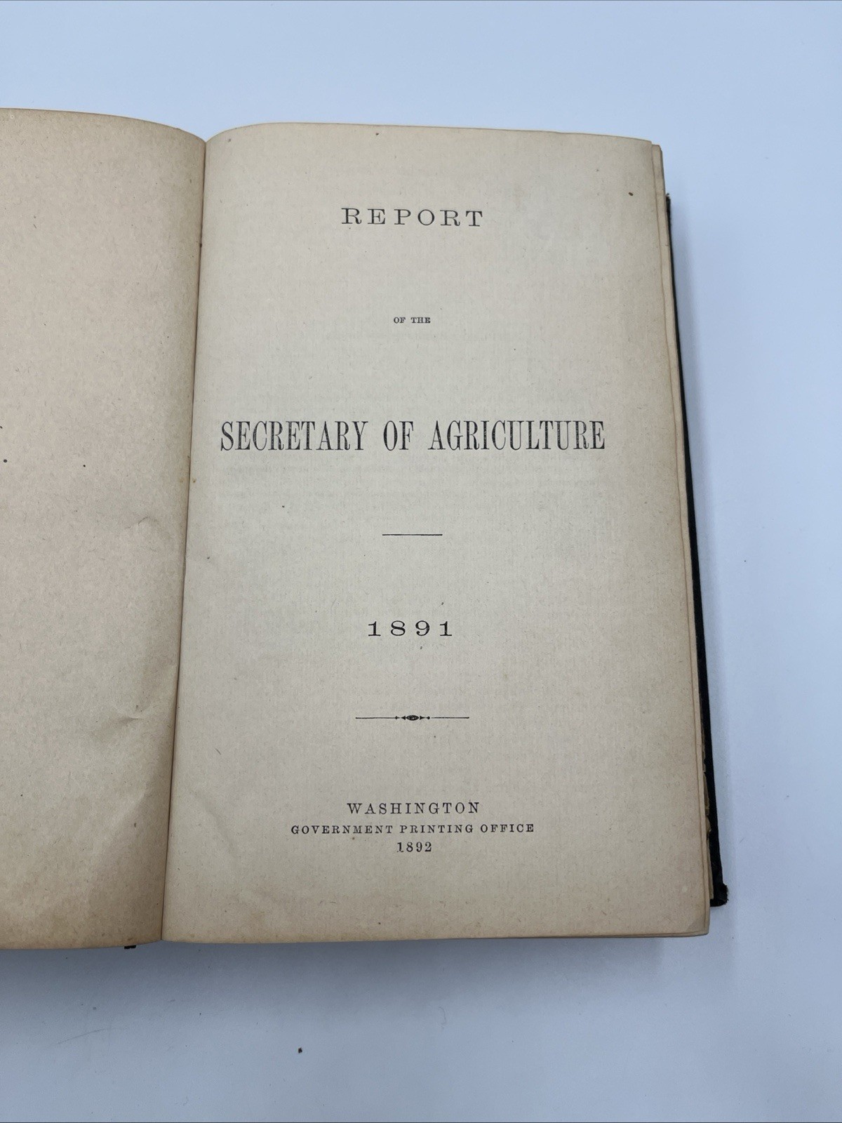 The Report of the Secretary of Agriculture 1891-color plates SEE ALL/ ANTIQUE