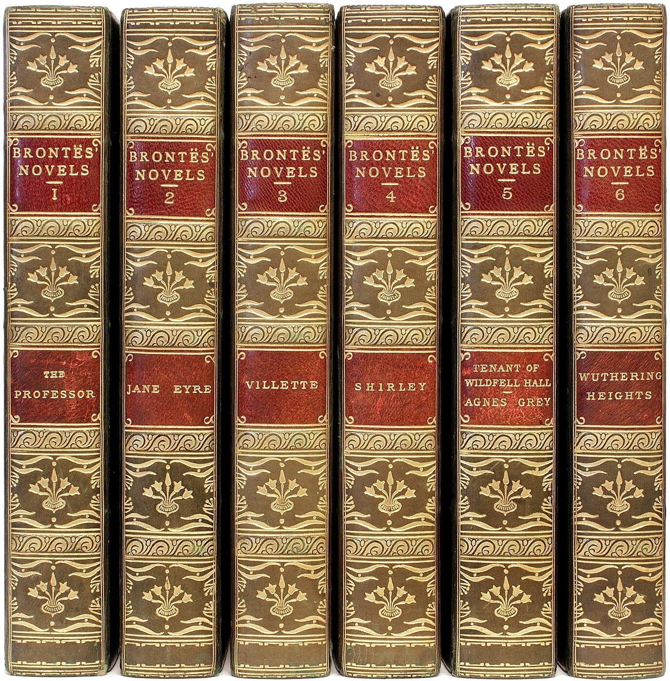 Novels of Charlotte, Emily, & Anne Bronte – 6 vols – 1922 – ILLUSTRATED BY DULAC