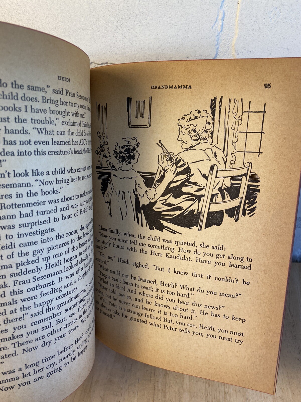 Vintage 1944 Children’s Book HEIDI by Johanna Spyri, Racine, Wisconsin