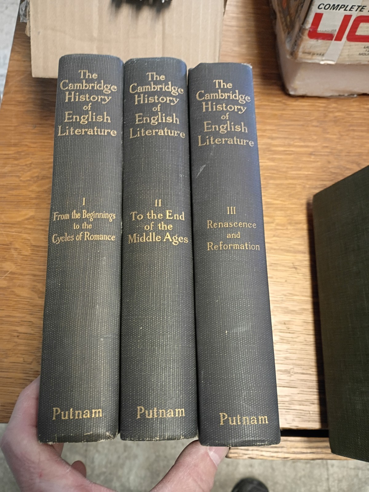 The Cambridge History Of English Literature Renaissance Middle Ages Volume 1 2 3