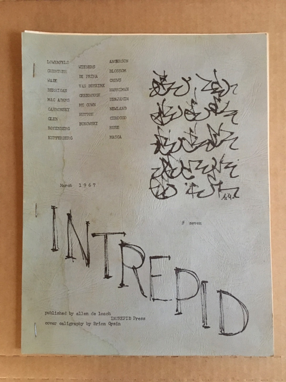 Charles Bukowksi / Ted Berrigan / Diane di Prima „7 Poems“ – INTREPID ISSUE #7