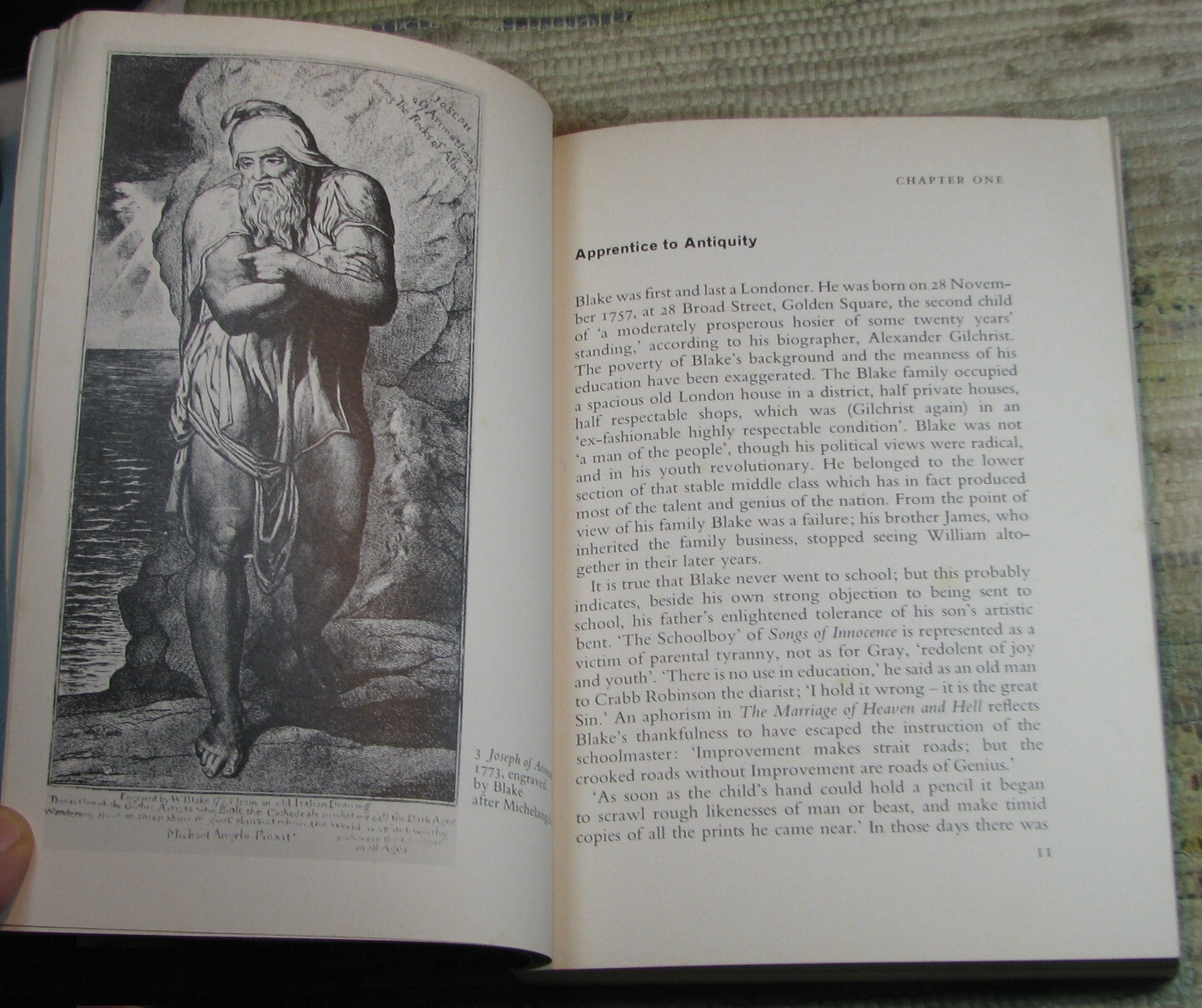 WILLIAM BLAKE by Kathleen Raine 1970 UK Thames and Hudson First Edition Paperbac