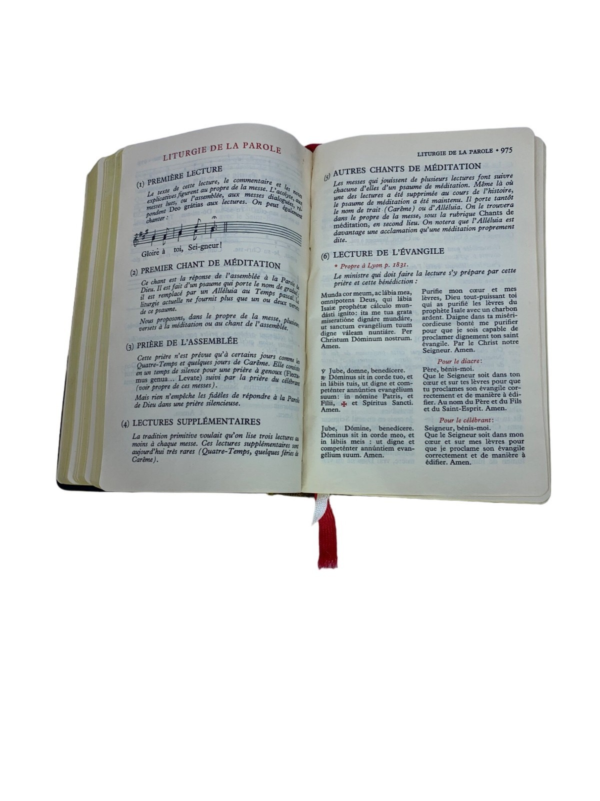 Missel de l’assemblée Chrétienne Abbaye de Saint-André Bruges France 1964