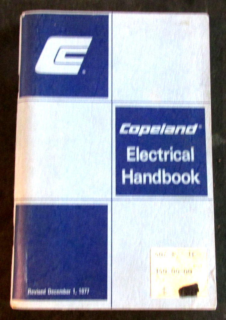 VTG 1977 Copeland Electrical Handbook Revised Booklet Diagrams Pictures 127p