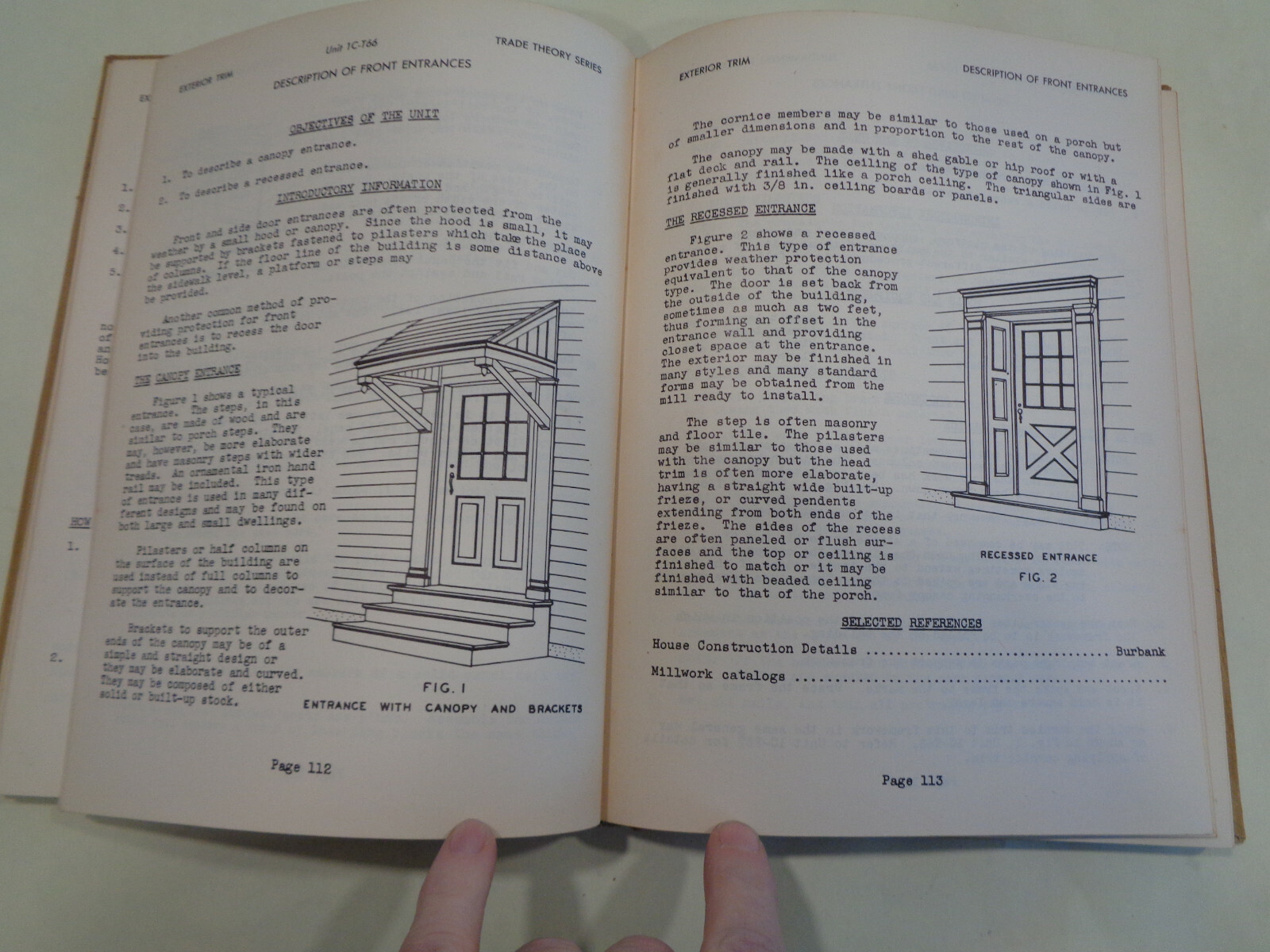 Suggested Unit Course in Interior and Exterior Trim 1946 Carpentry Woodworking