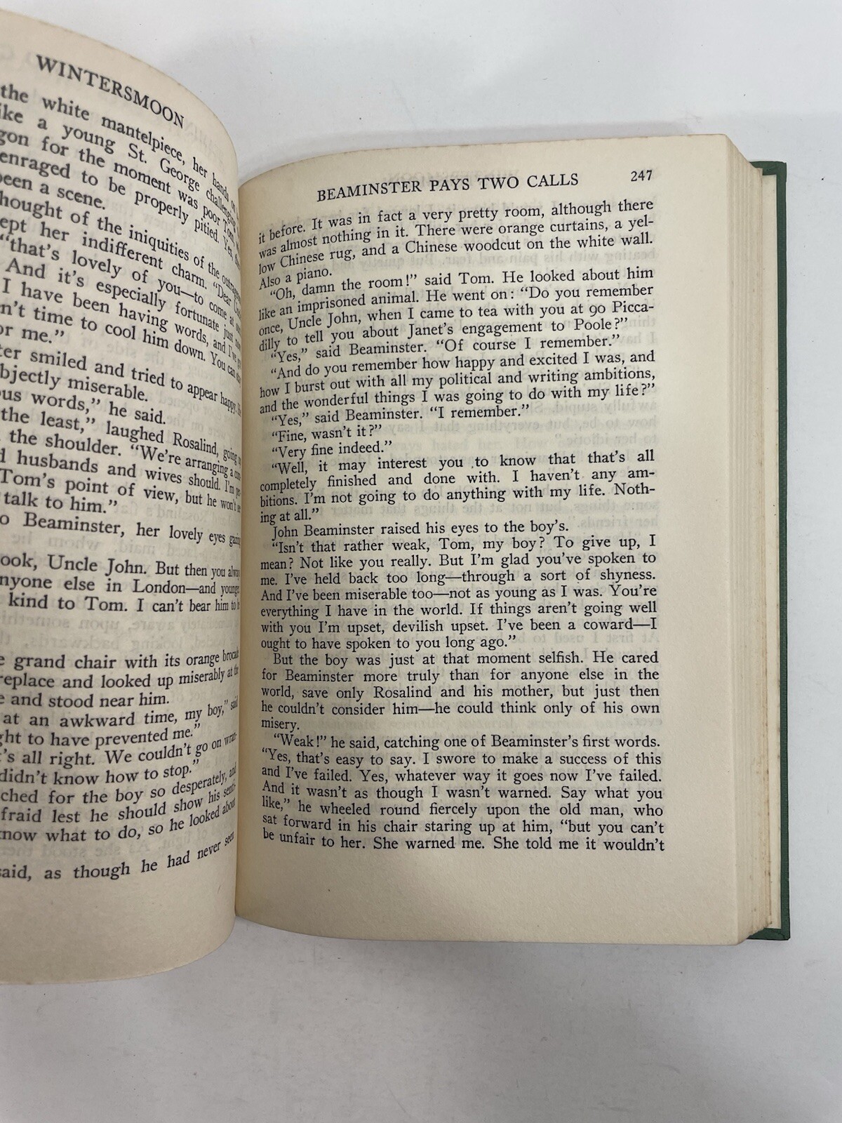 Wintersmoon Hugh Walpole c1927 Doubleday Doran and Company HC
