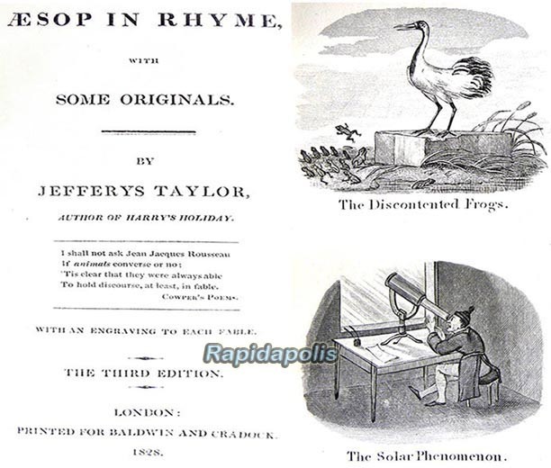 AESOP IN RHYME Jefferys Taylor 1828 Third Ed. with Engravings of Each Fable