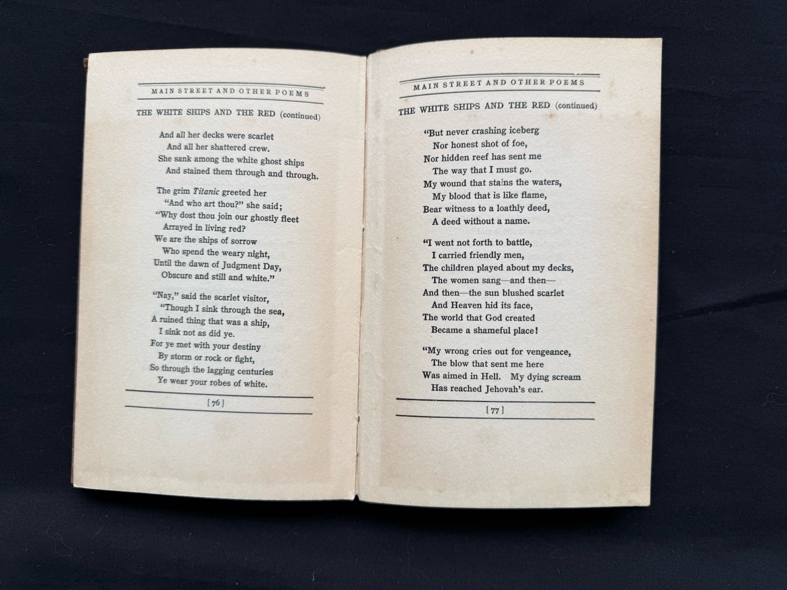 Joyce Kilmer, Main Street and Other Poems ~ 1st/1st ~ 1917 ~ G. H. Doran Co.