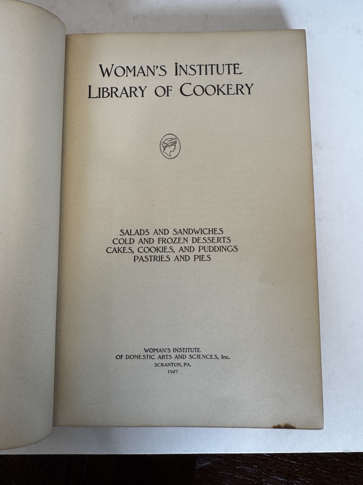 Woman’s Institute Cookery & Dressmaking 5 Vol Hardcover 1st Ed 1926
