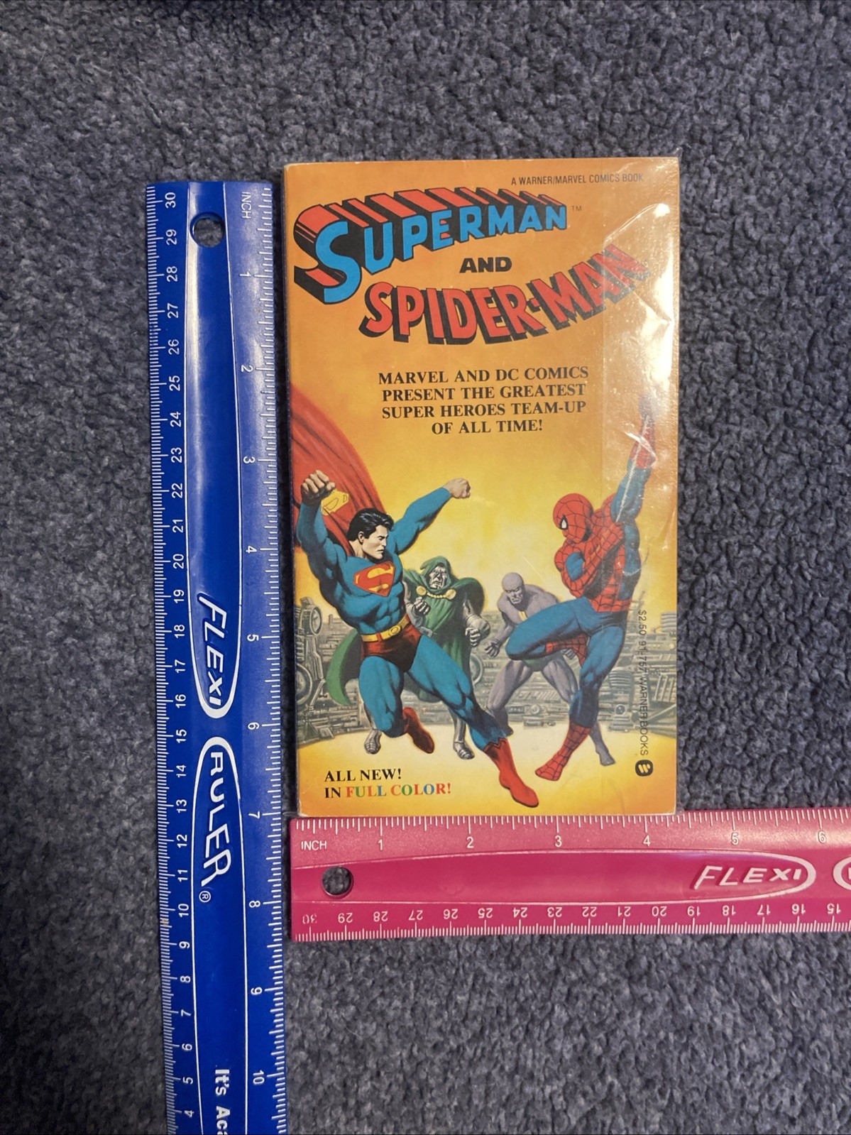 SUPERMAN AND SPIDER-MAN (1981) by Shooter & Buscema 1st Printing Warner/Marvel