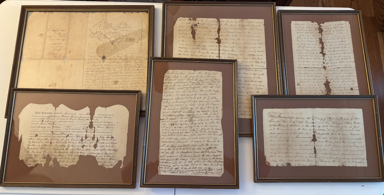 DAVIS Family Land Documents Baker’s Creek Bladen County North Carolina 1773-1824
