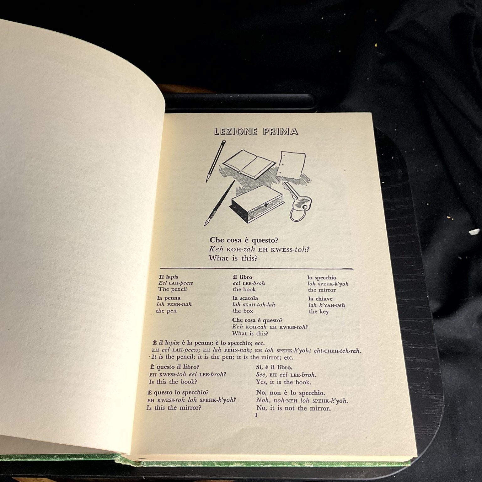THE BERLITZ SELF-TEACHER ITALIAN Berlitz Schools 1950 Language Learning Study