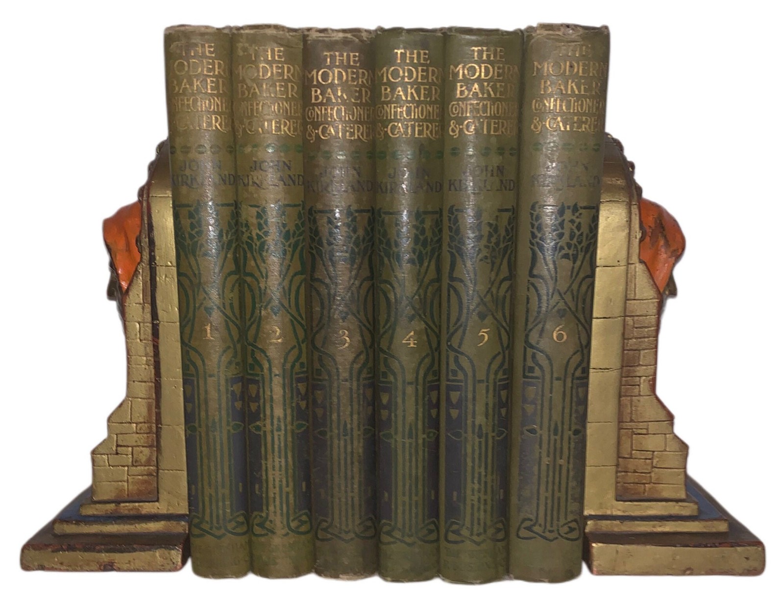 John Kirkland / Modern Baker Confectioner and Caterer, 1st Ed, 1907-9, 6 Vol Set