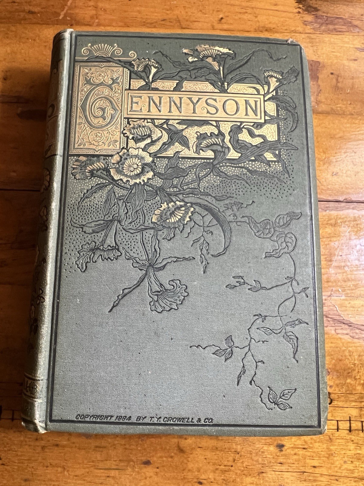 The Poetical Works of Alfred Tennyson Illustrated Late 1800s Antique Poetry Book