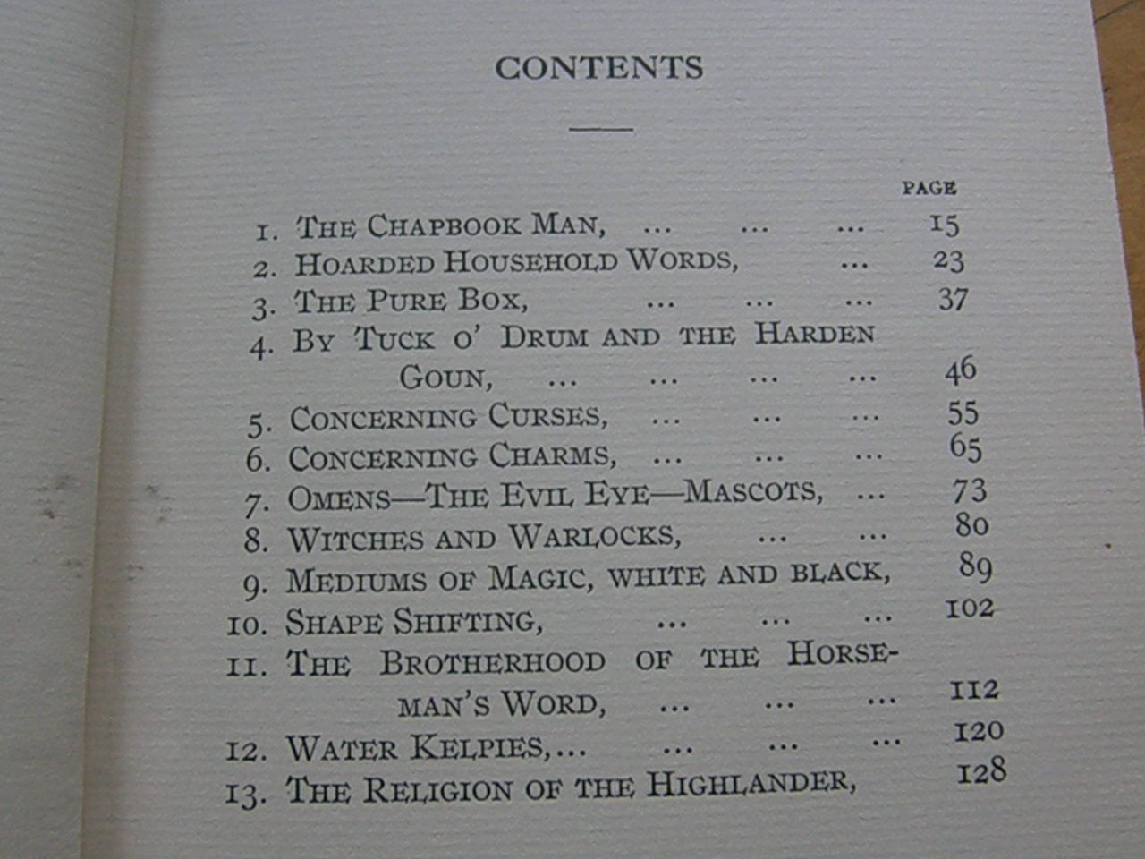 A Highland Chapbook -Cameron OCCULT WITCHCRAFT FOLKLORE BLACK MAGIC KELPIES MYTH