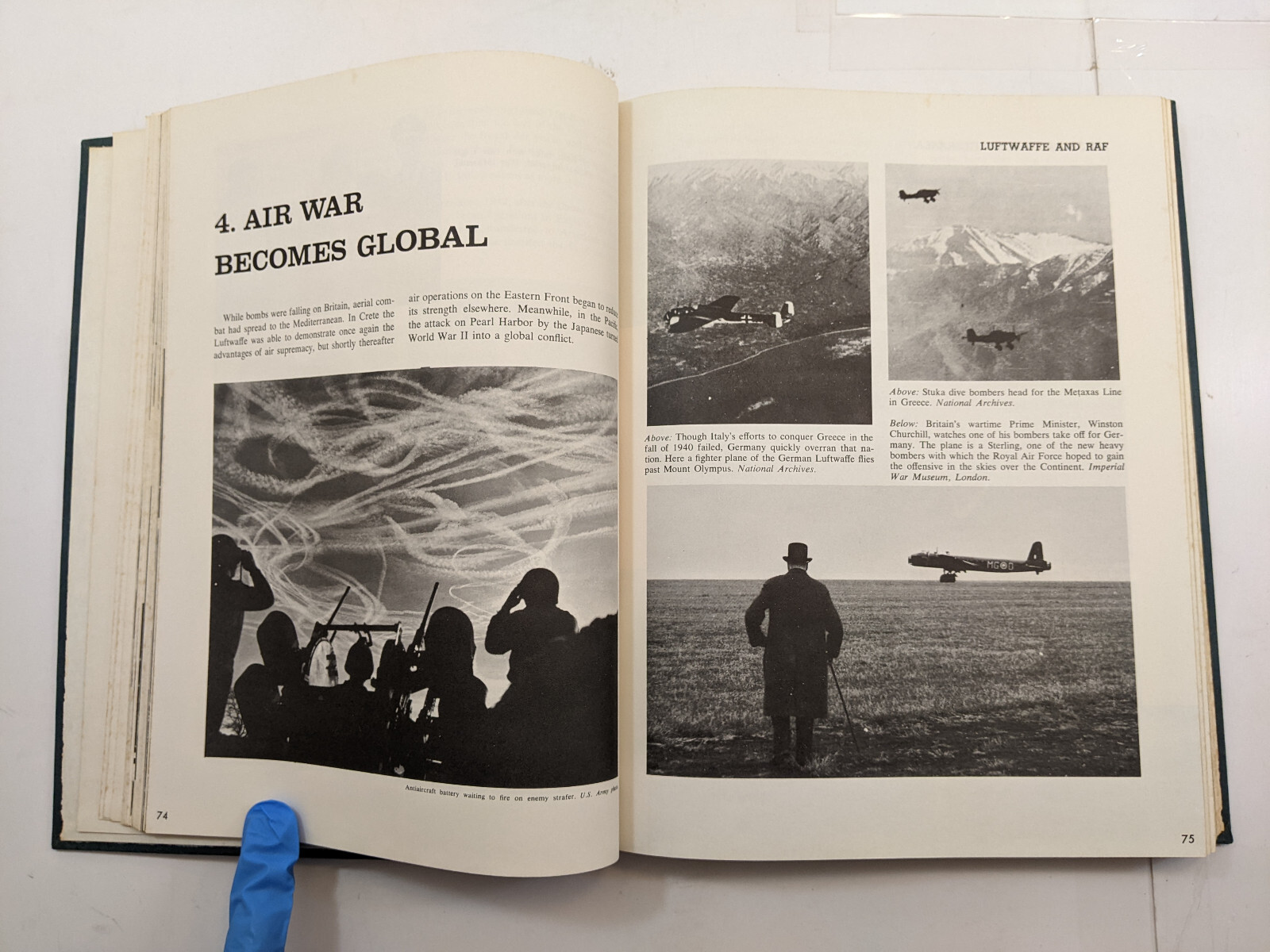 War in the Air: WWII Air Forces in Combat Gurney Bonanza 1962 1st Edition 4th HC