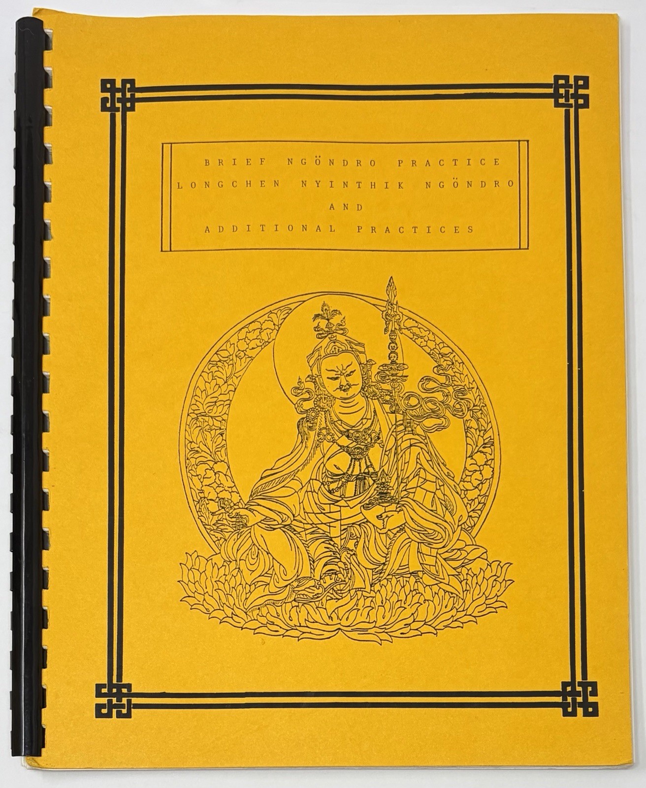 Rare 1985 Rigpa Brief Ngöndro Practice Longchen Nyinthik Booklet Sogyal Rinpoche
