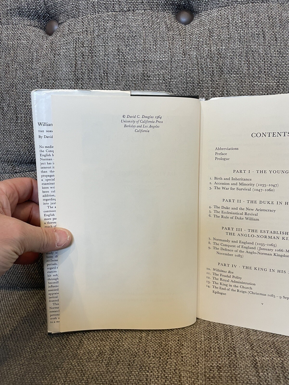 William the Conqueror – Norman Impact Upon England by David C Douglas 1964 Rare
