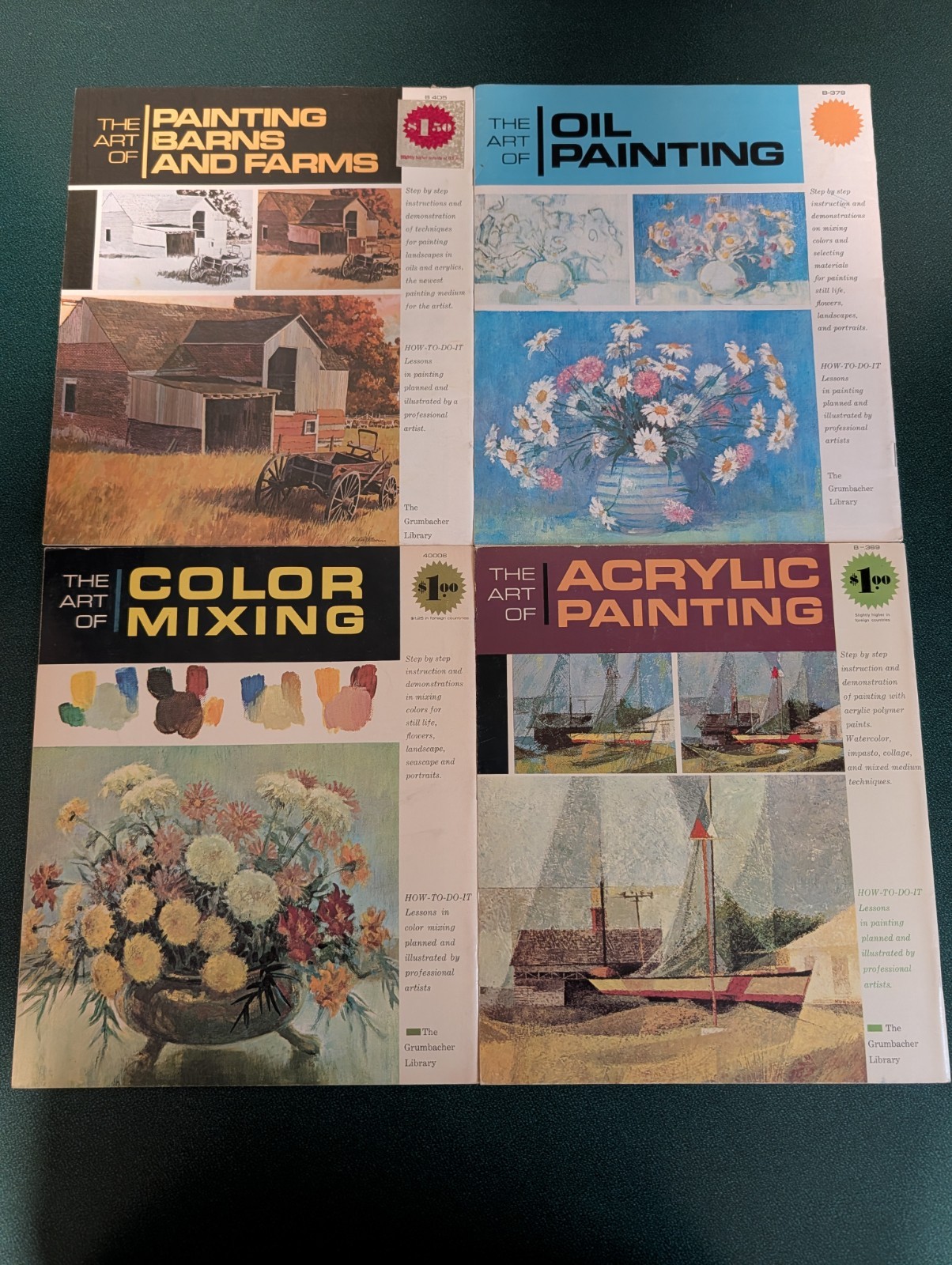 The Grumbacher Library The Art Of Painting Books Lot of 4 Vintage 1970’s