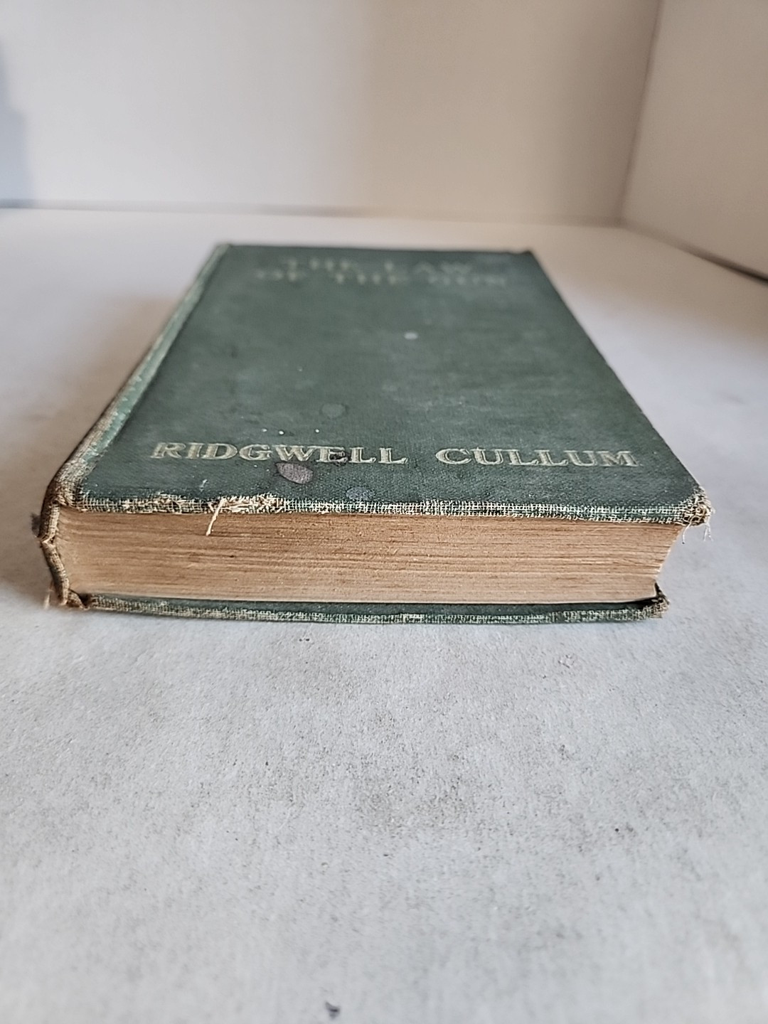 1918 The Law of the Gun by Ridgwell Cullum A.L. Burt Company Hardcover