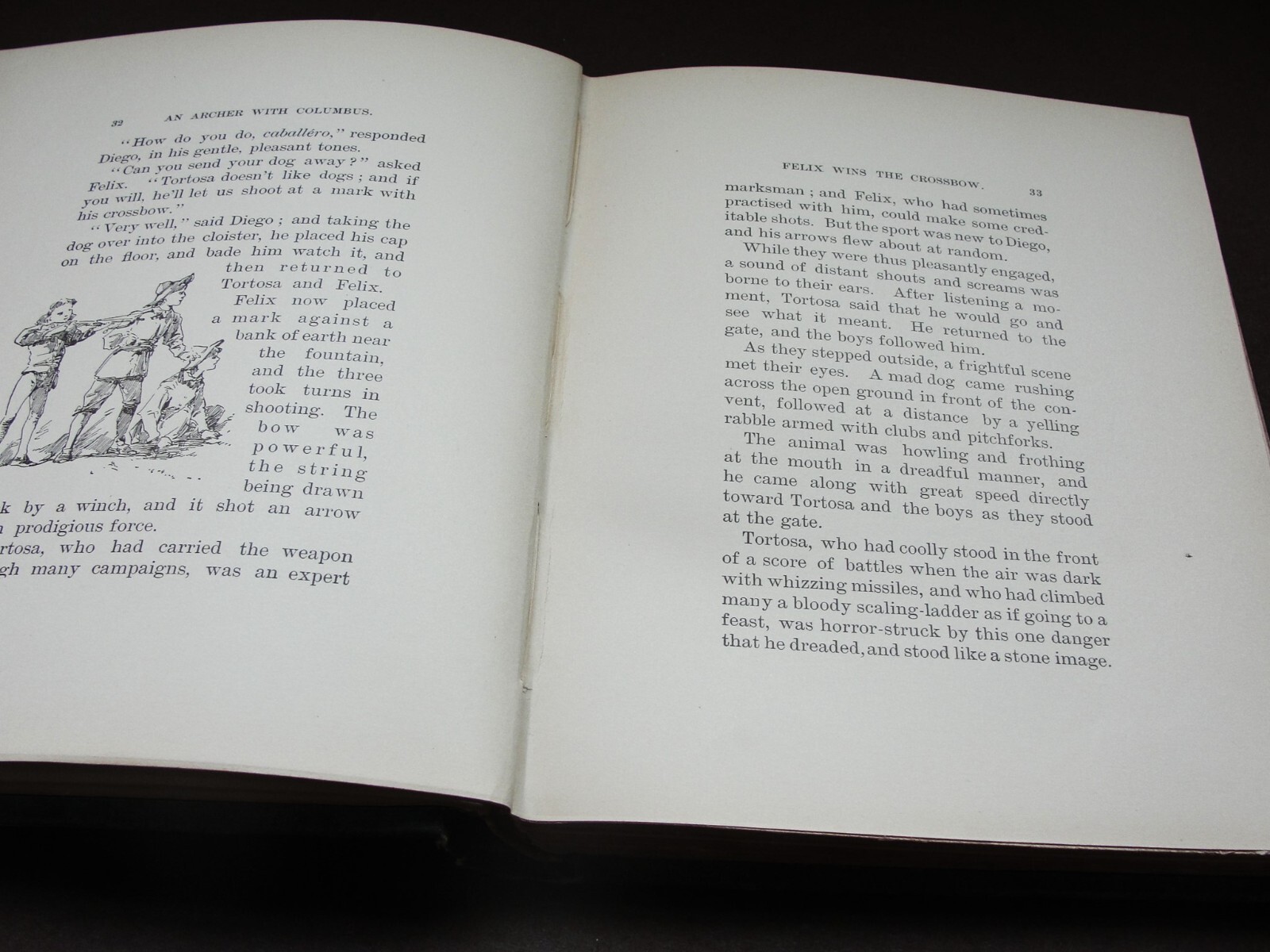 An Archer with Columbus by Charles E. Brimblecom- Joseph Knight Co. 1894 Book.