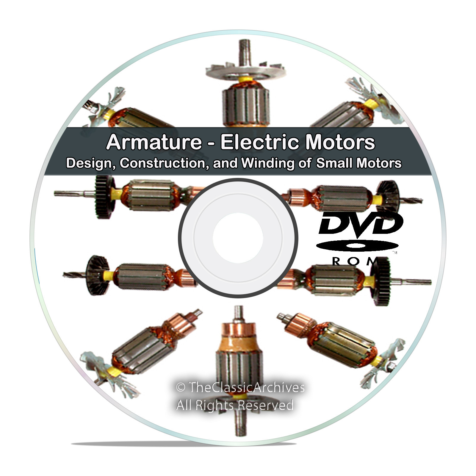 Armature Electric Motors Design Construction and Winding Reference Books CD V75