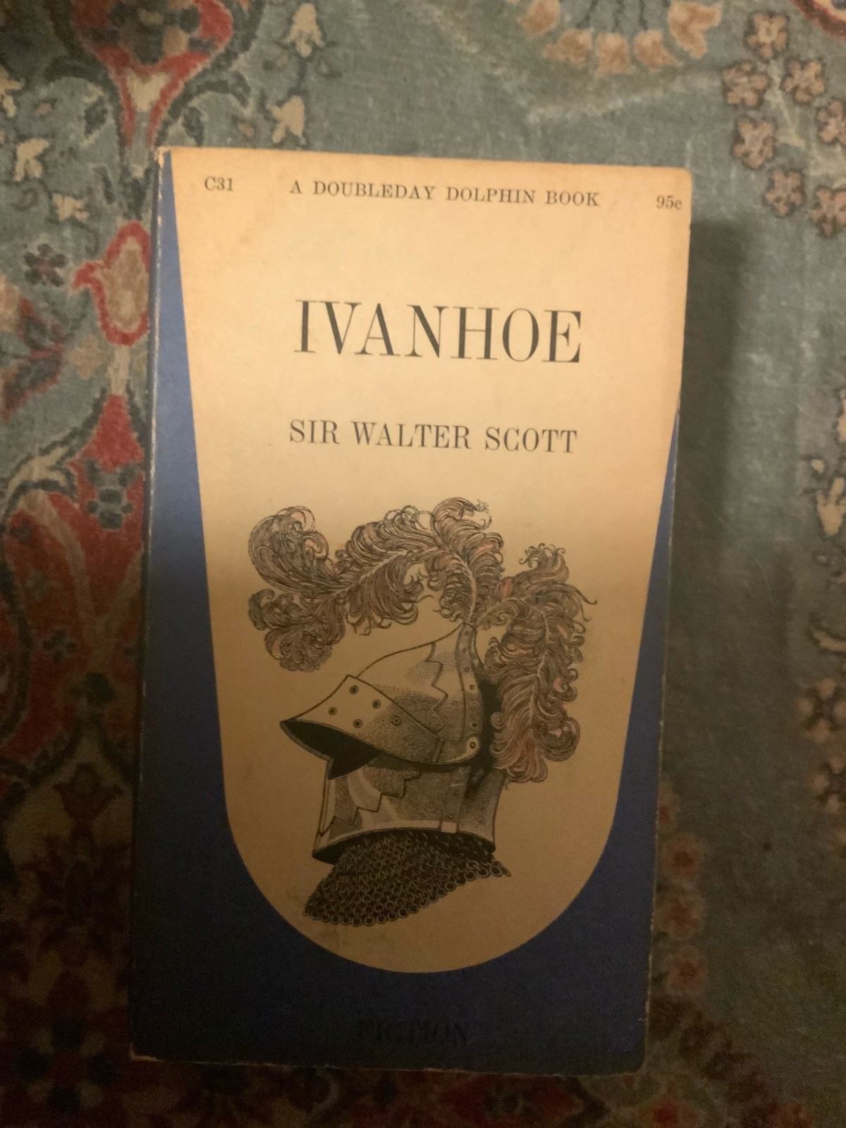 Ivanhoe by Sir Walter Scott Well Loved Paperback Book Doubleday Dolphin Books