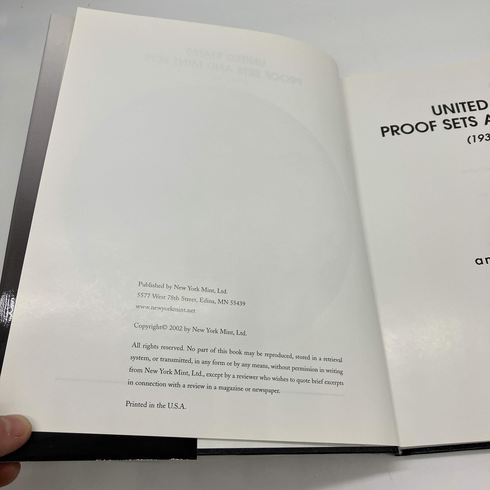 United States Proof Sets and Mint Sets 1936-2002 Ron Guth Bill Gale HC DJ Good