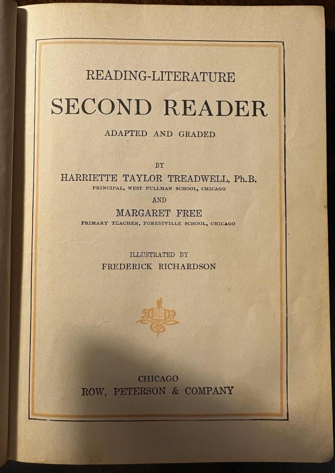 Treadwell & Free Second & Third Reader Row Peterson 1912 Richardson