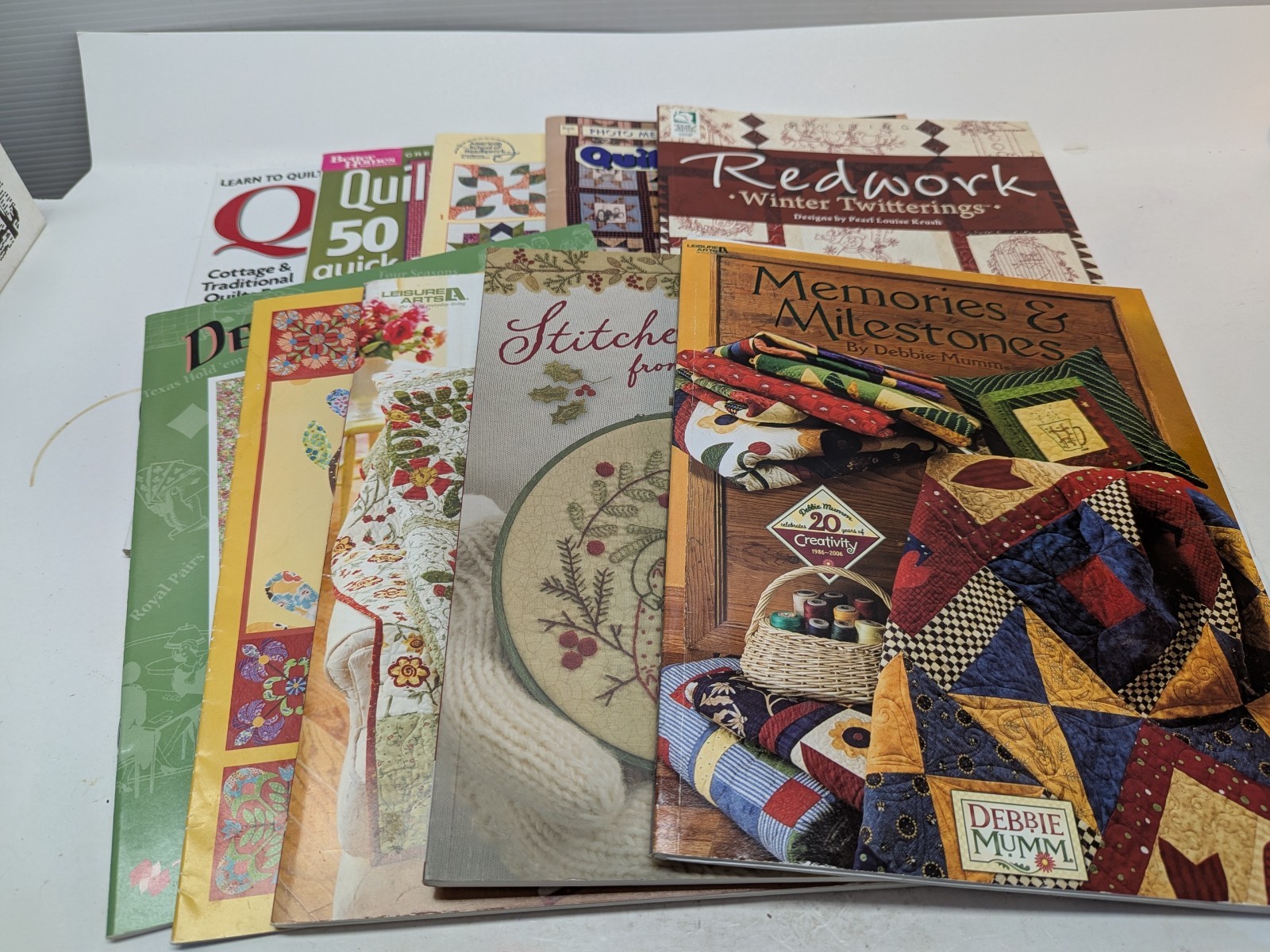 LOT OF 10 Quilts Book: Memories & Milestones Stitches Quilt the Seasons Aunt Mil